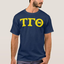 Tau Gamma Theta Letters T-Shirt - Marinho