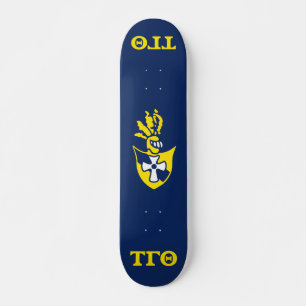 Tau Gamma Theta Skateboard - Marinho com Crest