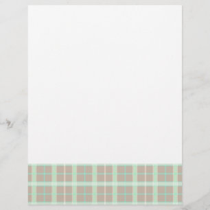 Taupe e Xadrez de Seafoam