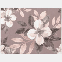 Taupe Floral Area Rug para Qualquer Espaço