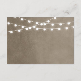 Taupe String Luz Inserção De Casamento