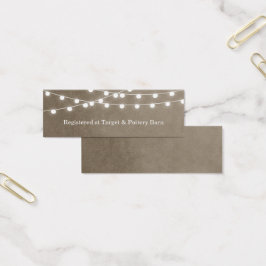 Taupe String Luz Inserção De Casamento