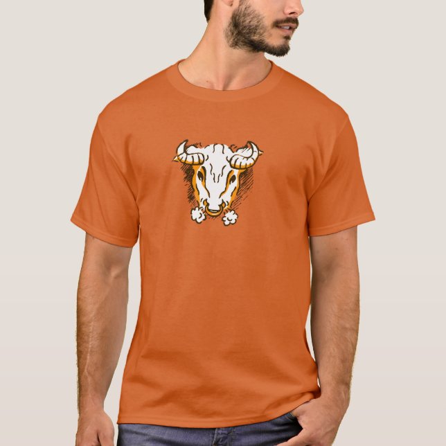 Taurus, a astrologia zodíaca significa t-shirt (Frente)