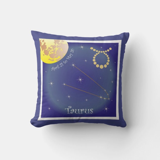 Taurus abril 21 to May 20 almofadas (Frente)