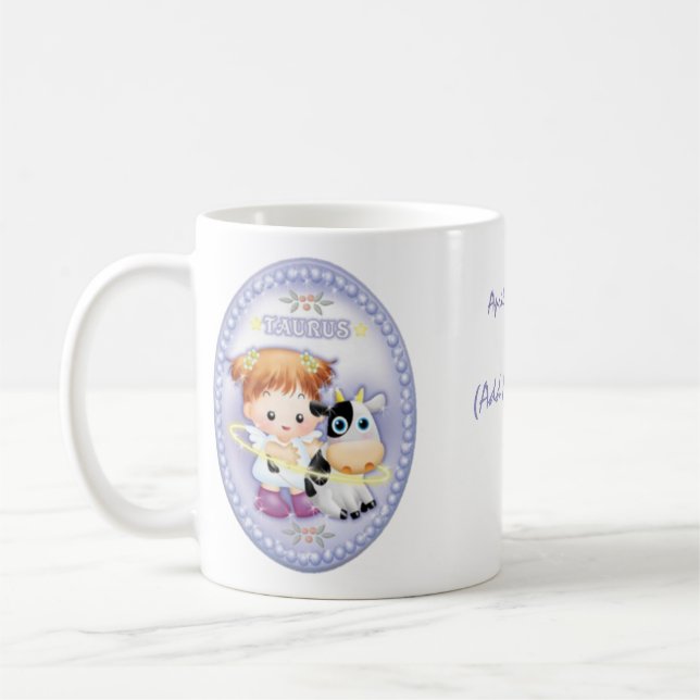 Taurus - caneca personalizada do zodíaco (Esquerda)