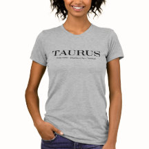 Taurus em três palavras camiseta de cinza de couro