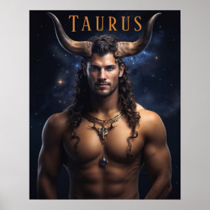 Taurus Male Poster astrológico