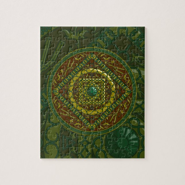 Taurus Mandala Quebra-cabeça (Vertical)