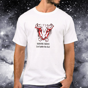 Taurus o t-shirt de advertência da astrologia do