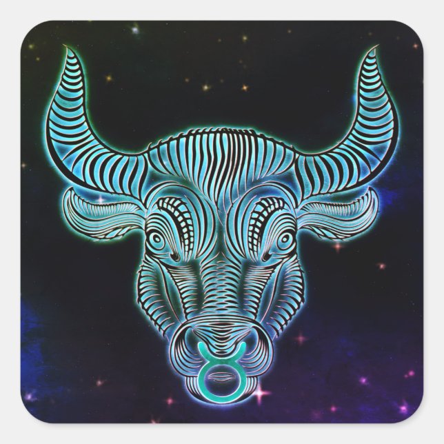 taurus, os autocolantes zodiacos (Frente)