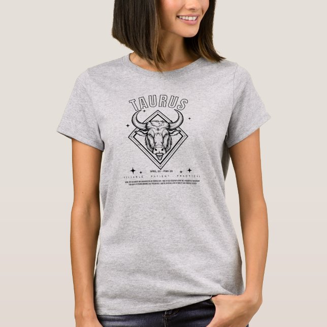 Taurus Zodiac - Sinal T-Shirt Mulheres (Frente)