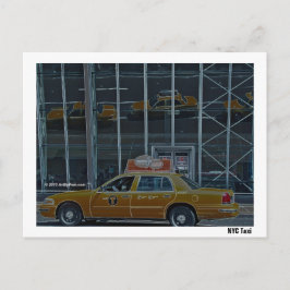 Táxi de NY - Cartão Postal