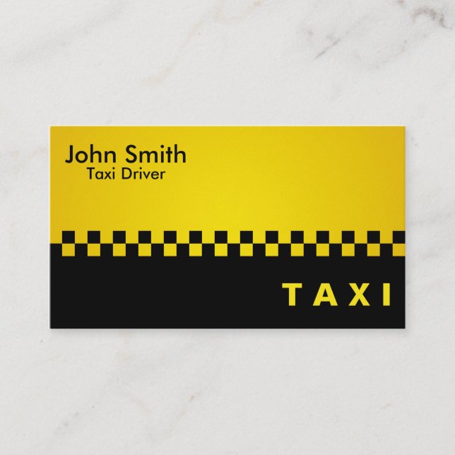 Taxista - cartões de visitas (Frente)