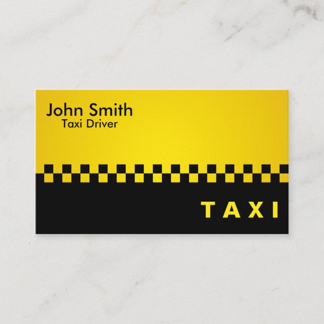 Taxista - cartões de visitas (Frente)