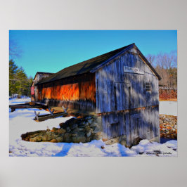 Taylor Saw Mill-Winter Poster