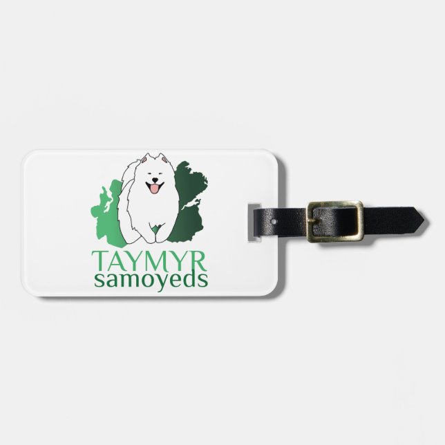 Taymyr Samoyeds etiqueta de bagagem (Frente Horizontal)