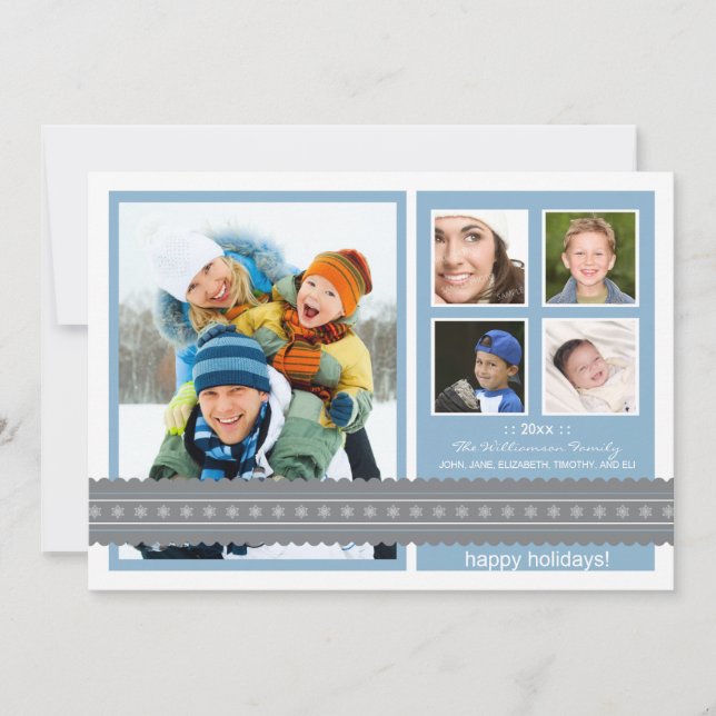 {TBA} Cartão de Feriado Personalizado de Fita Mode (Frente)