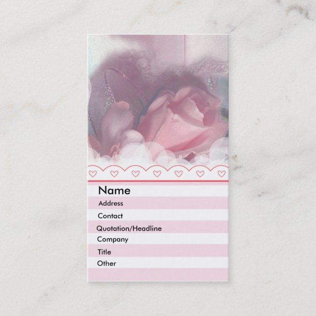 -TBA - Cartão de visita de Rosa (Frente)