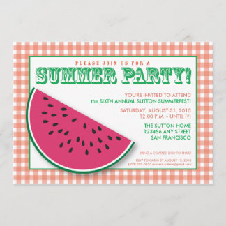 {TBA} Convite para Cookout/CHURRASCO de Watermelon