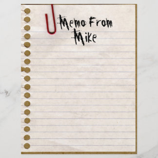 TBA e 10. Memo Do Mike...ou? Papel de carta