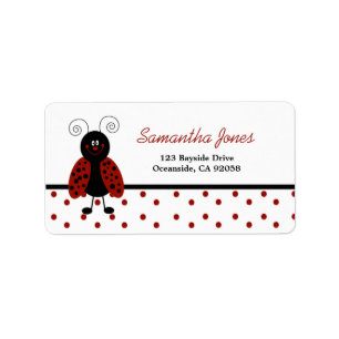 {TBA} Etiqueta preta do dot address de LoveBug