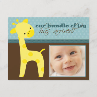 {TBA} Pacote de Joy Giraffe Birth Anúncio