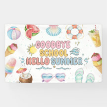 Tchau Escola, Olá Verão, Fim do Banner Escolar