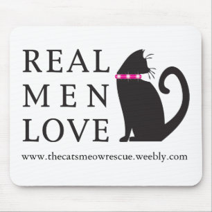 TCMR "gatos reais" Mousepad do amor dos homens