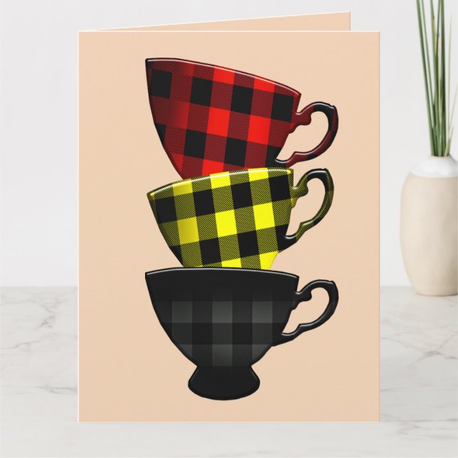 TE AMO COMO CAFÉ NA MANHÃ CARTÃO DE SAUDAÇÃO (Frente)