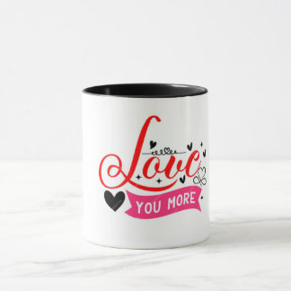 Te amo mais caneca de café