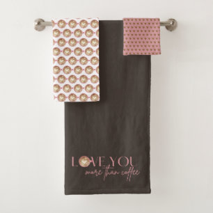 Te Amo Mais Do Que Um Conjunto De Toalhas De Café