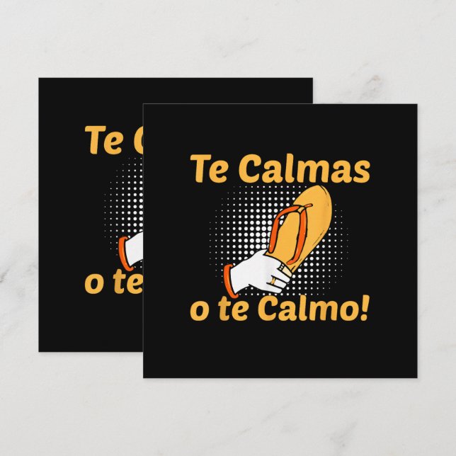 Te Calmas O Te Calmo Mãe Espanhola Mexicana Engraç (Frente/Verso)