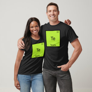 Te - Camiseta do Símbolo do Elemento Químico Engra
