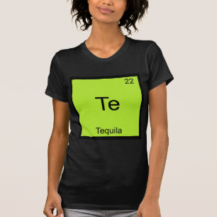 Te - Camiseta do Símbolo do Elemento Químico Engra