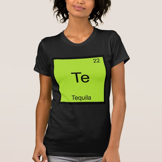Te - Camiseta do Símbolo do Elemento Químico Engra (Frente)