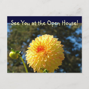 Te vejo na Open House! Cartões postais Dahlia