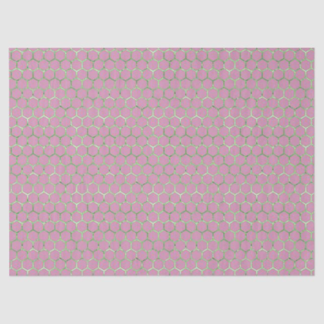 Tea Garden Bee Series Design 5 Tecido Papel (Frente )