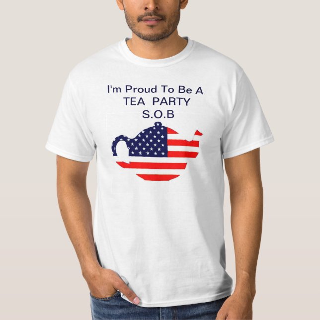 Tea party orgulhoso S.O.B. Camisa (Frente)