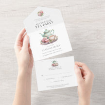 Tea Party Watercolor All in One