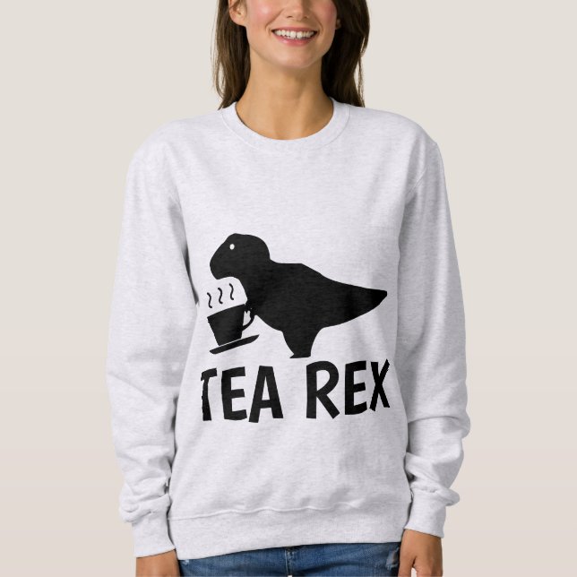 TEA REX, Camisetas de Amante de Chá (Frente)