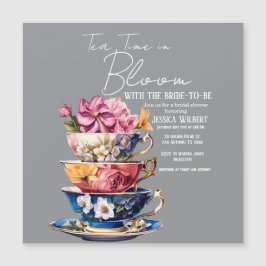 Tea Time in Bloom Bridal Shower Invite
