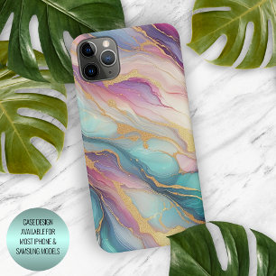 Teal Aqua Azul Púrpura Cor-de-rosa Dourado Mármaco