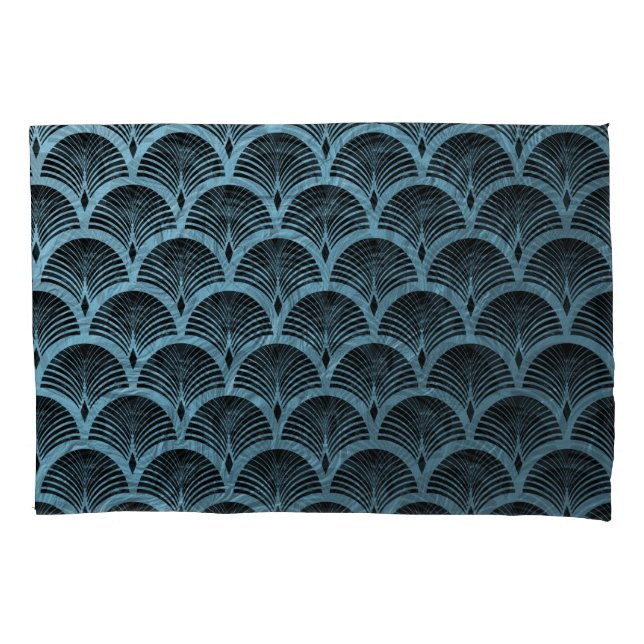 teal art deco fan pattern,teal,art deco,metallic,f (Frente)