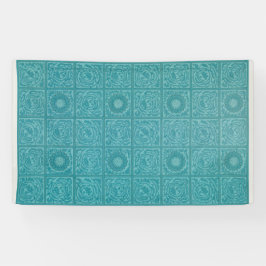 Teal Azulejo Pattern (por William Morris)