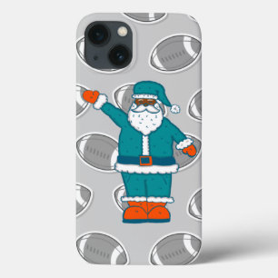 Teal blue larange xmas black santa claus basqueteb