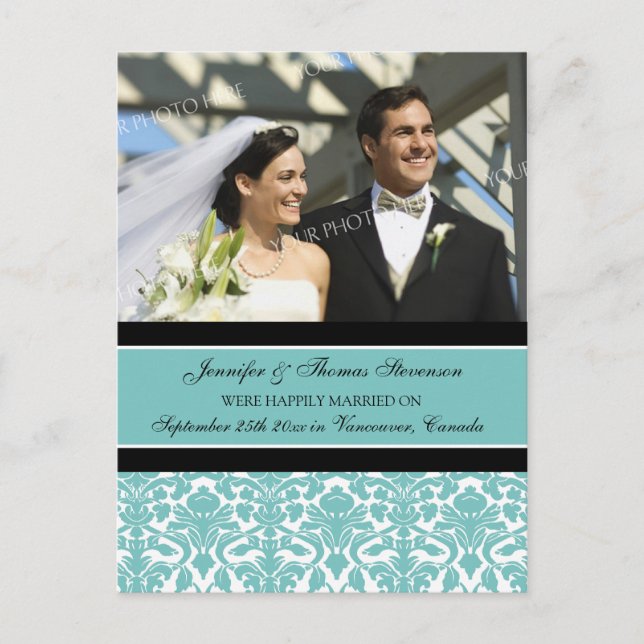 Teal de Cartões Postais para Anúncio do recem casa (Frente)