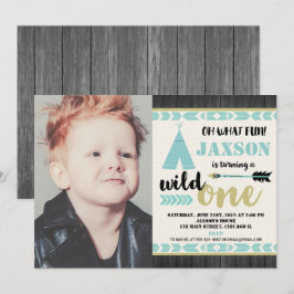 Teal de convite para fotos de 1ª rua