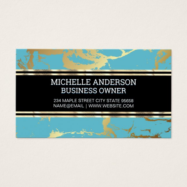 Teal Dourado Marble (Frente)