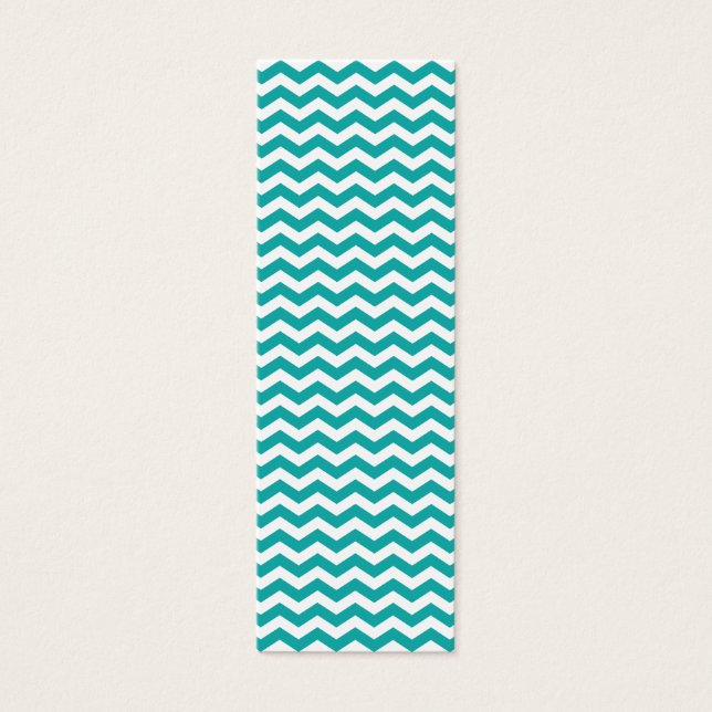 Teal Green White Chevron Zigzag (Frente)