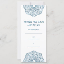 Teal Mandala Yoga Henna Artista Reiki Spa Gift Cer